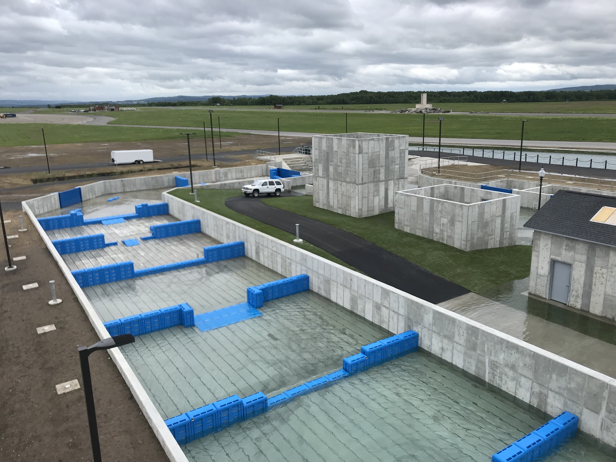 Swift water channel and training structures at Oriskany